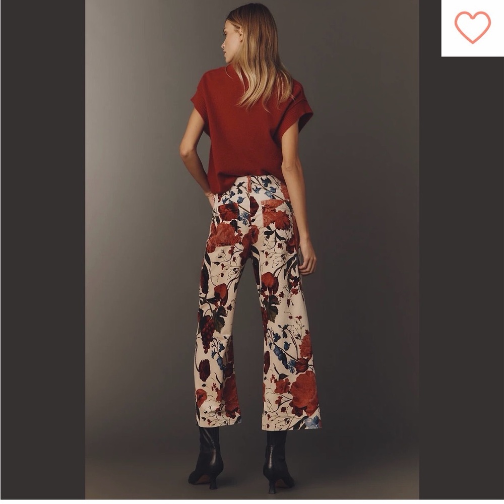 The Colette Corduroy Crop Wide-Leg Pants by Maeve
